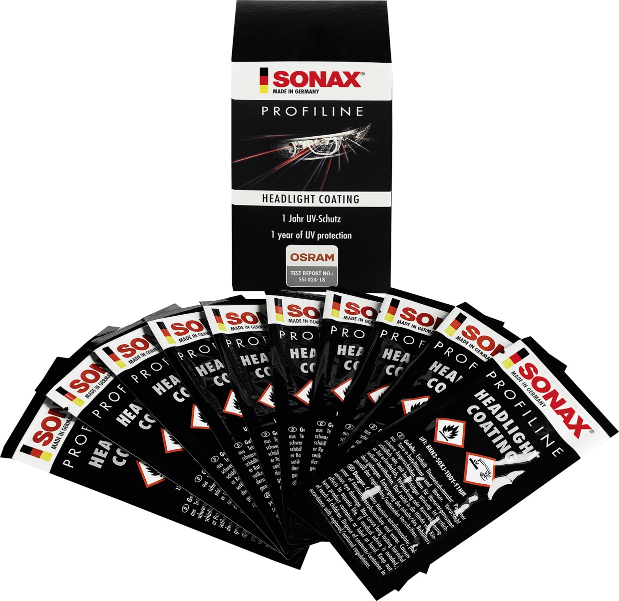 SONAX PROFILINE esitulede kate 10 x 5 ml